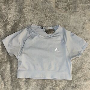 Oner Active Crop Short Sleeve - Smoke Grey Marl